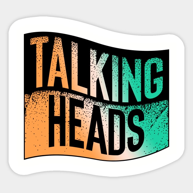 Talking Heads 80s Evolution Sticker by The Dare